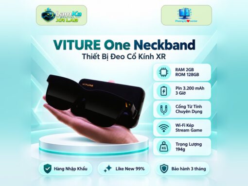 Vòng cổ VITURE One Neckband trên đế tròn với nền công nghệ