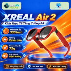 Kính XR XREAL Air 2 màu xám trên nền sáng