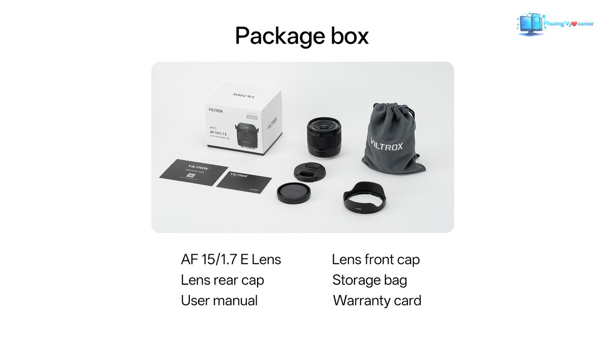 Hình sản phẩm Viltrox AF 15mm F1.7 Air dành cho Sony E