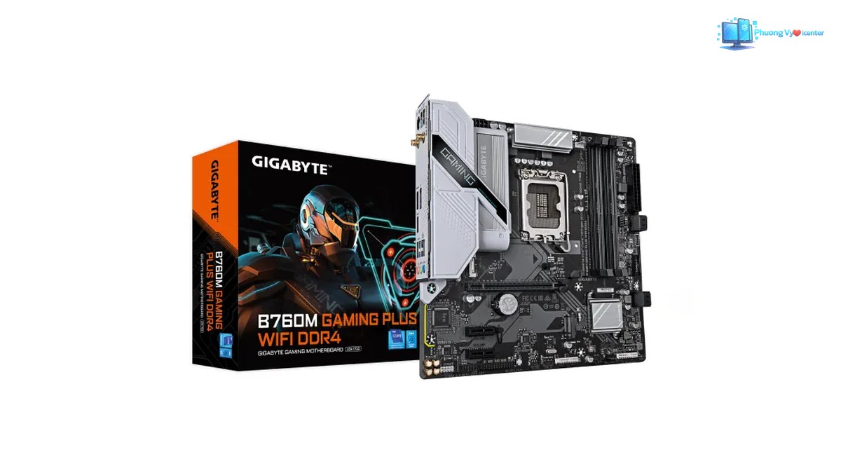 Bo mạch chủ Gigabyte B760M GAMING PLUS WIFI tích hợp Wi-Fi 6