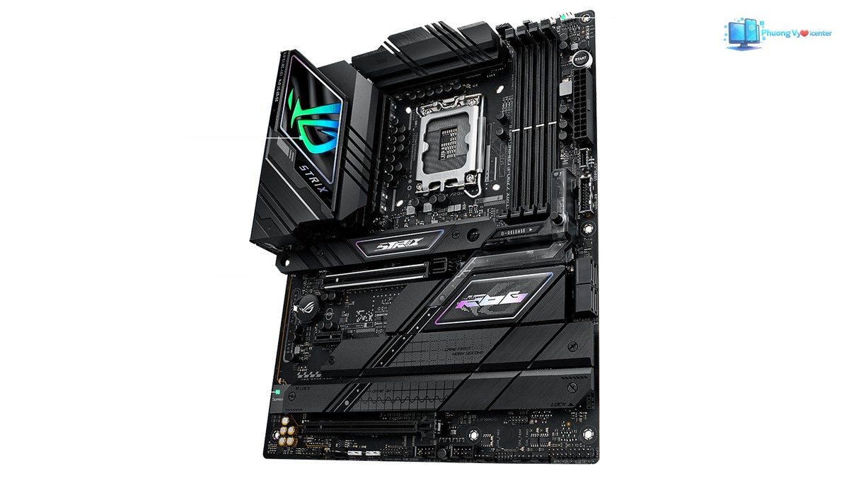ASUS ROG STRIX Z790-F GAMING WIFI II trong hình giới thiệu DDR5 và các khe mở rộng