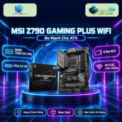 Bo mạch chủ MSI Z790 GAMING PLUS WIFI trên đế tròn với nền công nghệ