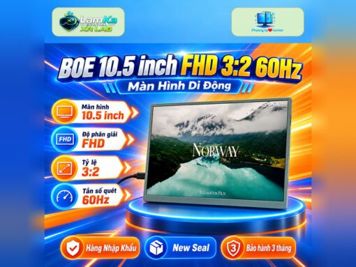 Màn hình di động BOE trên đế tròn với phông nền công nghệ