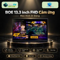 Màn hình di động BOE đặt trên đế tròn với phông nền công nghệ