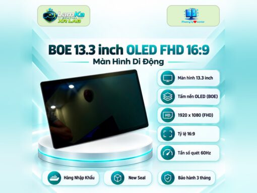 Màn hình di động BOE 13.3 inch OLED trên đế tròn với nền công nghệ