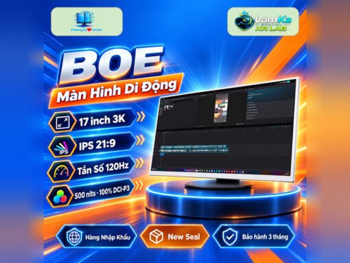 Màn hình di động BOE 17 inch trên đế tròn với nền công nghệ