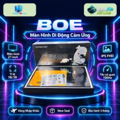 Màn hình di động BOE 21 inch trên đế tròn với phông nền công nghệ