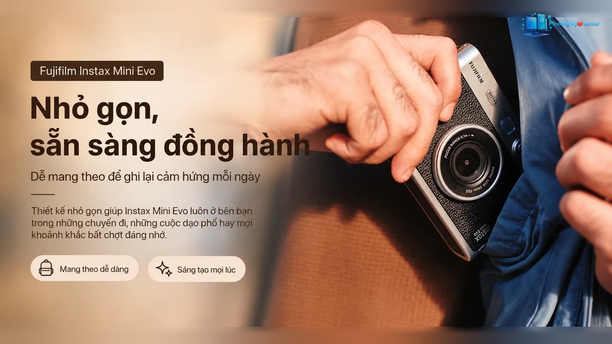 Hình giới thiệu máy ảnh chụp in liền Fujifilm Instax Mini Evo