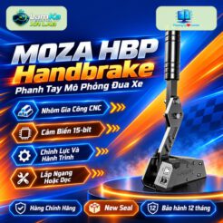 Phanh tay MOZA HBP Handbrake trên đế tròn với nền công nghệ