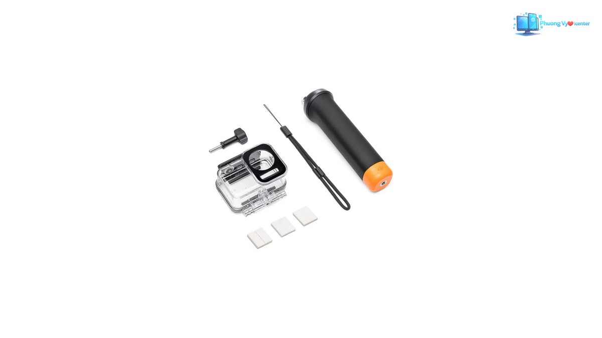 Các thành phần của bộ DJI Osmo Action Diving Accessory Kit