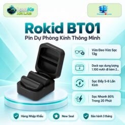 Bộ pin dự phòng Rokid BT01 trên đế tròn với nền công nghệ