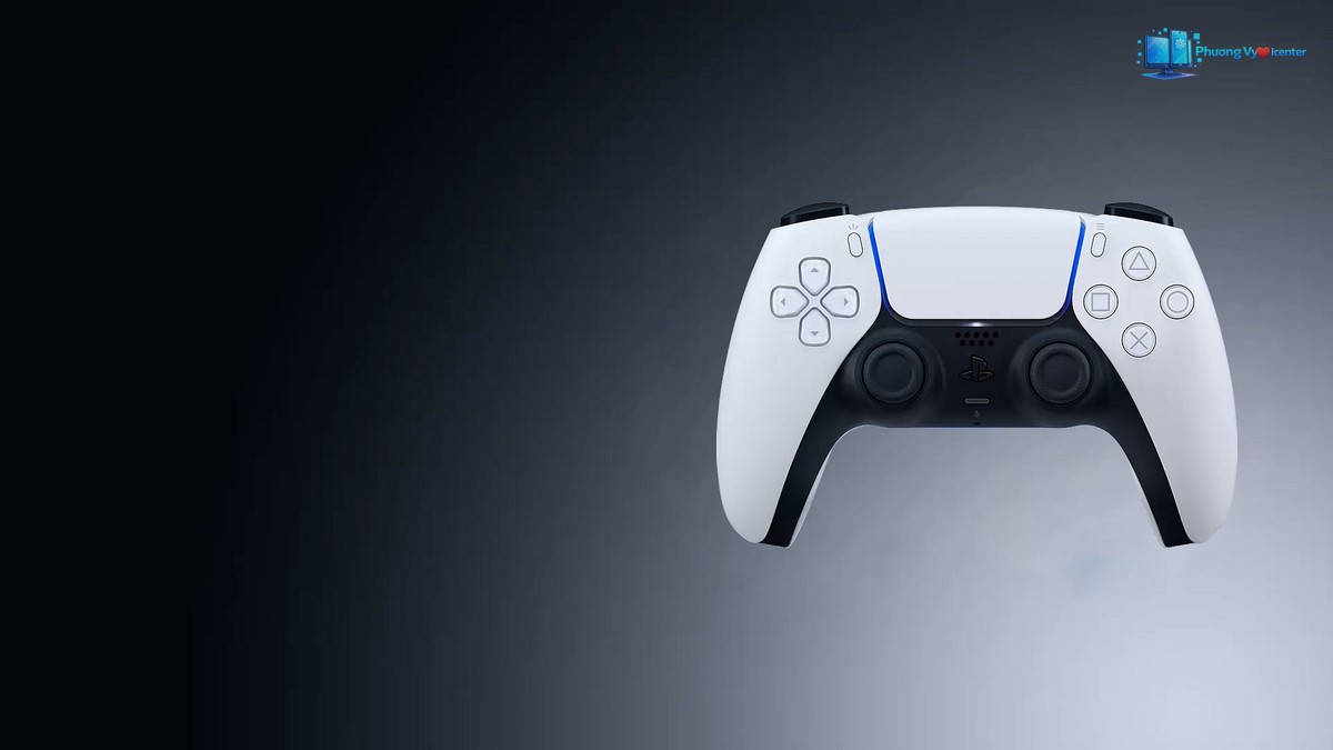 Tay cầm Sony DualSense trong phần giới thiệu phụ kiện PlayStation 5