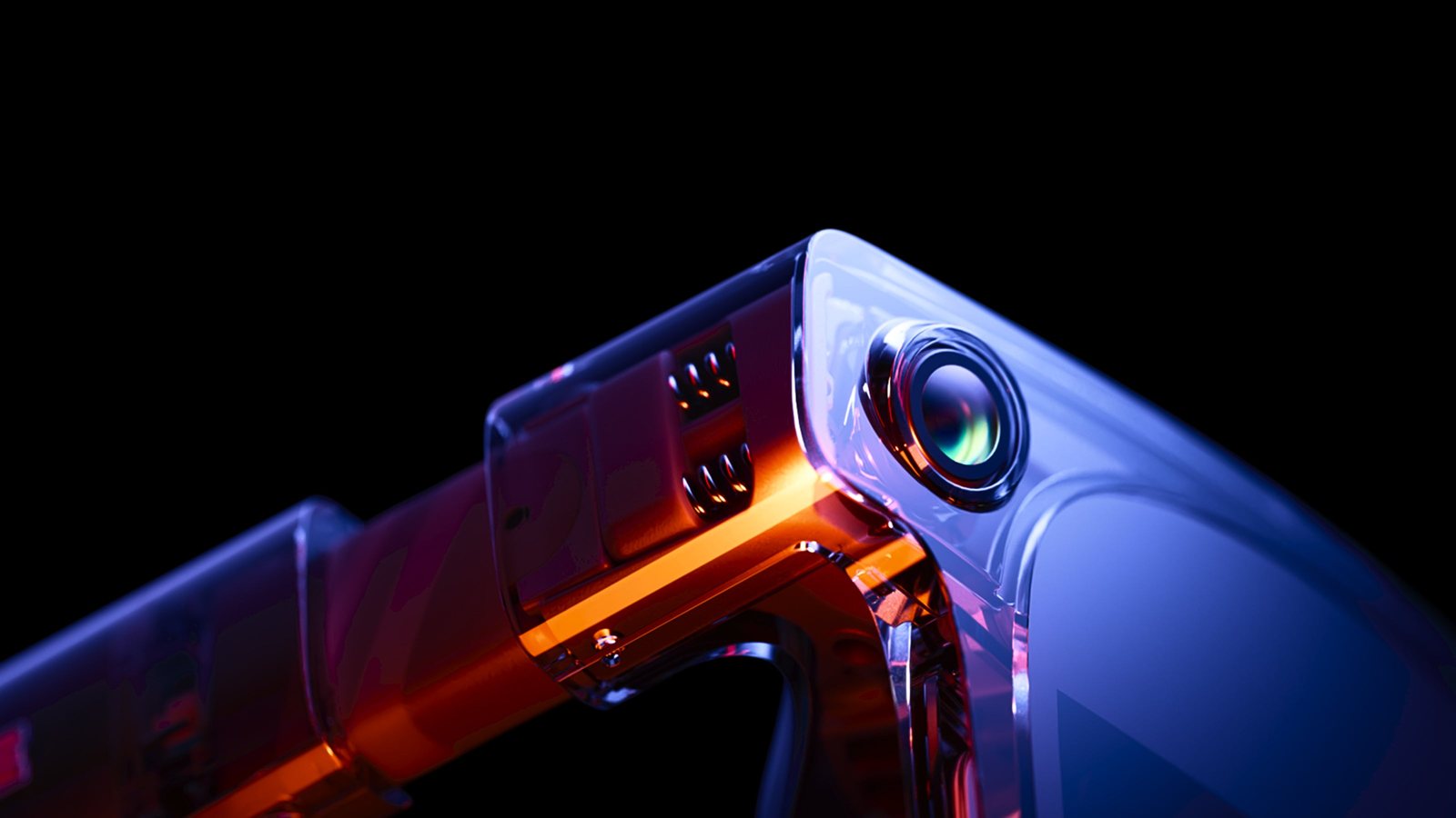 Camera đo chiều sâu trên gọng VITURE Luma Ultra cho 6DoF