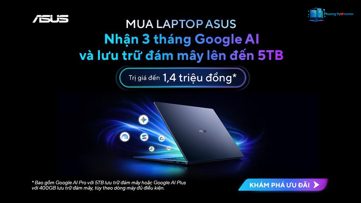 Nhận ngay 3 tháng miễn phí Google AI & lưu trữ đám mây đến 5TB