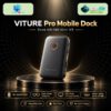 Viture Mobile Dock Pro trên đế tròn với phông nền công nghệ