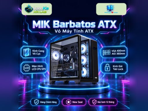 Vỏ Case MIK Basbartos ATX - Hàng New