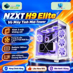 Vỏ Case NZXT H9 Elite - White - Like New