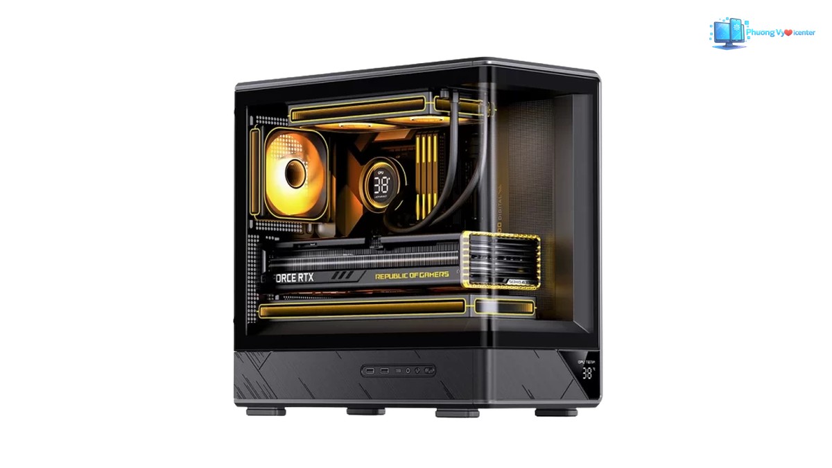 Vỏ máy tính Jonsbo D200 phiên bản Black màu đen