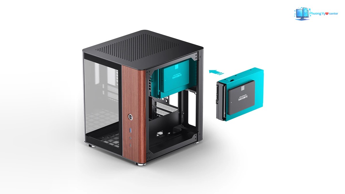 Jonsbo TK-0 màu đen dành cho cấu hình PC Mini-ITX