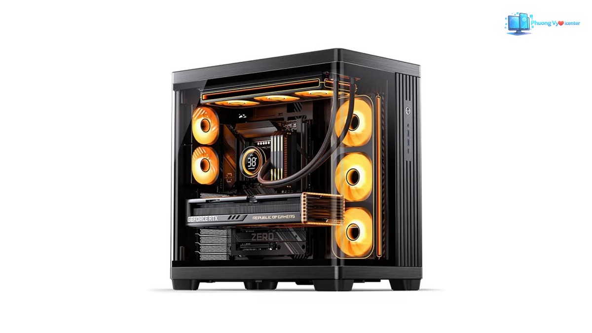 Vỏ case Jonsbo TK-4 Black phiên bản ATX không kèm quạt