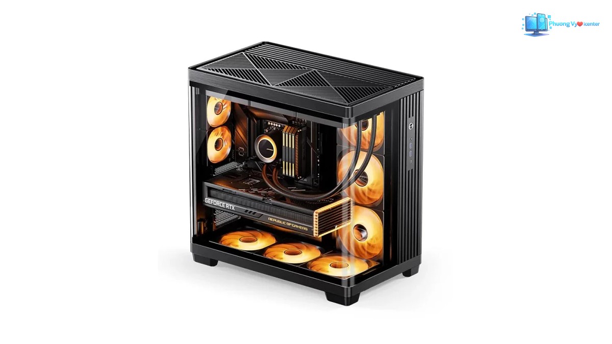 Vỏ case Jonsbo TK-4 Black phiên bản màu đen