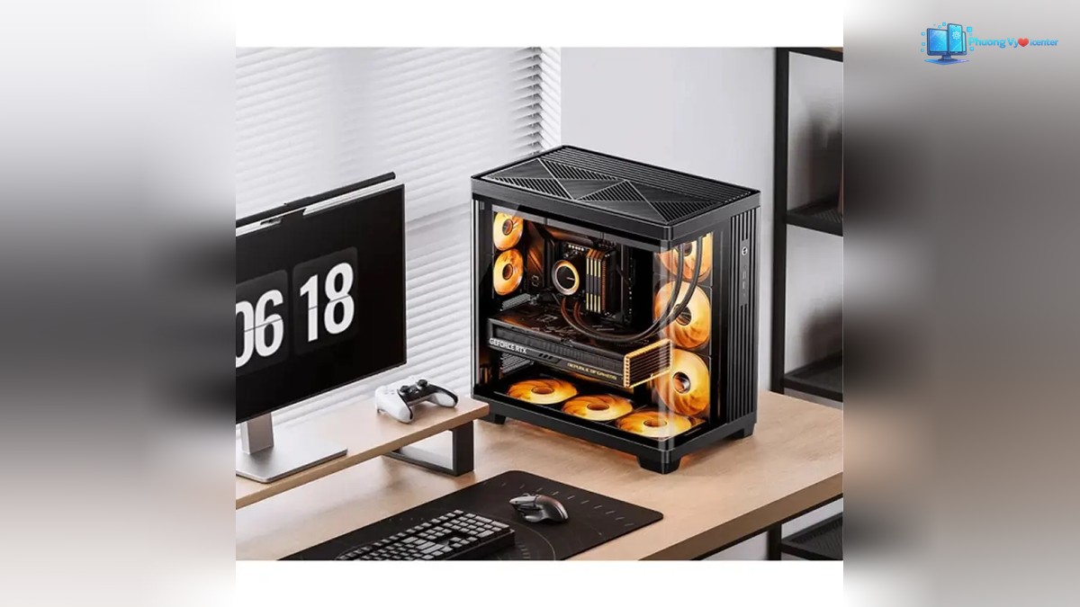 Hình vỏ case PC Jonsbo TK-4 Black