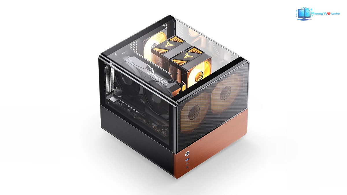 Hình sản phẩm vỏ case Jonsbo V12 màu đen