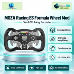 Vành vô lăng MOZA ES Formula Wheel Mod trên đế tròn với nền công nghệ